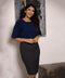 Bodycon Skirt With Eyelet Details